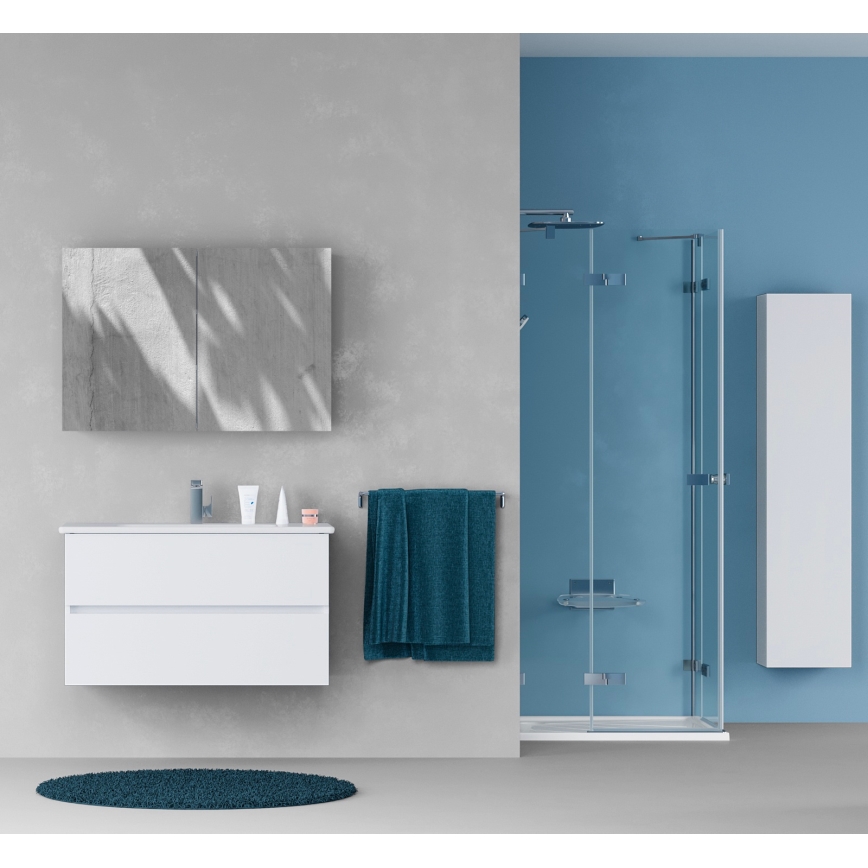 Dřevojas - Spiegelkast voor de badkamer NEXI 100x68 cm wit