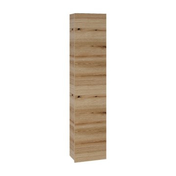 Dřevojas - Wandgemonteerde badkamerkast ZYLO 35x155 cm eiken