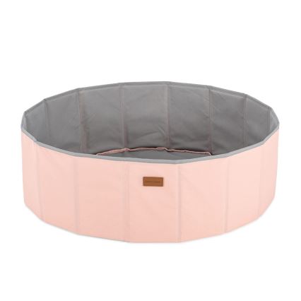 Kinderdroogzwembad met ballen pr. 80 cm roze/grijs