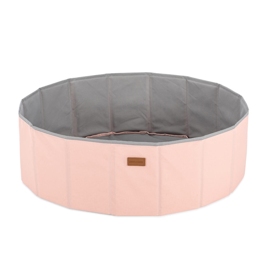 Kinderdroogzwembad met ballen pr. 80 cm roze/grijs