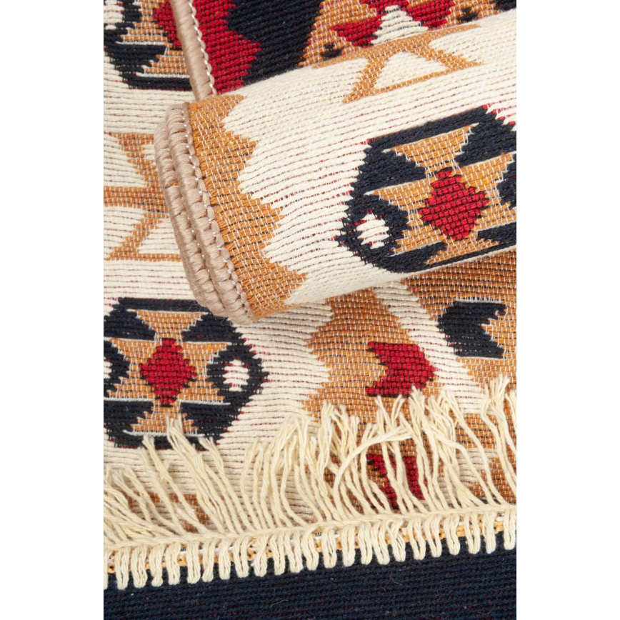 Dubbelzijdig oosters vloerkleed KILIM GOLD 60x120 cm – veelkleurig