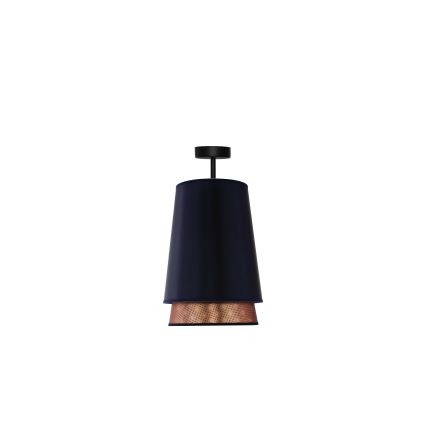 Duolla - Bevestigde hanglamp BELL SHINY 1xE27/15W/230V diameter 25 cm blauw/koper