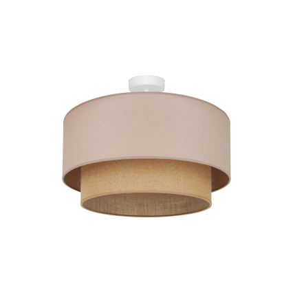 Duolla - Bevestigde hanglamp  BOHO 1xE27/15W/230V diameter 45 cm beige/bruin
