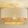 Duolla - Bevestigde hanglamp BOHO 1xE27/15W/230V diameter 45 cm crème/bruin