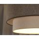 Duolla - Bevestigde hanglamp BOHO ECO RECYCLING 1xE27/15W/230V bruin/crème