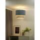Duolla - Bevestigde hanglamp CORDUROY 1xE27/15W/230V blauw/beige