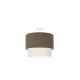 Duolla - Bevestigde hanglamp CORDUROY 1xE27/15W/230V bruin/crème