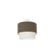 Duolla - Bevestigde hanglamp CORDUROY 1xE27/15W/230V bruin/crème