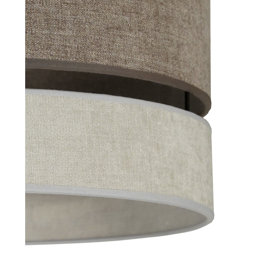 Duolla - Bevestigde hanglamp DOUBLE 1xE27/15W/230V diameter 40 cm bruin/grijs