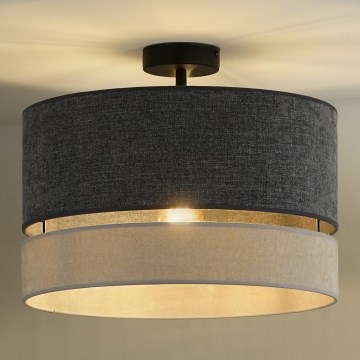 Duolla - Bevestigde hanglamp DOUBLE 1xE27/15W/230V diameter 40 cm grijs