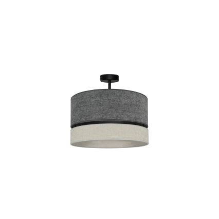 Duolla - Bevestigde hanglamp DOUBLE 1xE27/15W/230V diameter 40 cm grijs