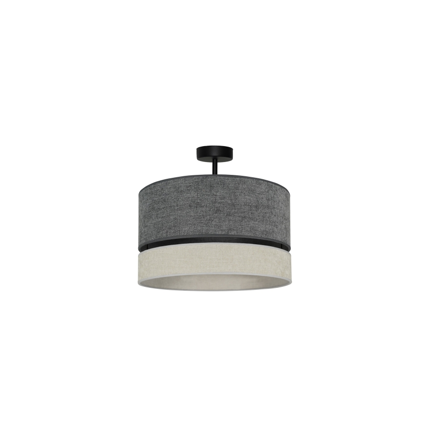 Duolla - Bevestigde hanglamp DOUBLE 1xE27/15W/230V diameter 40 cm grijs