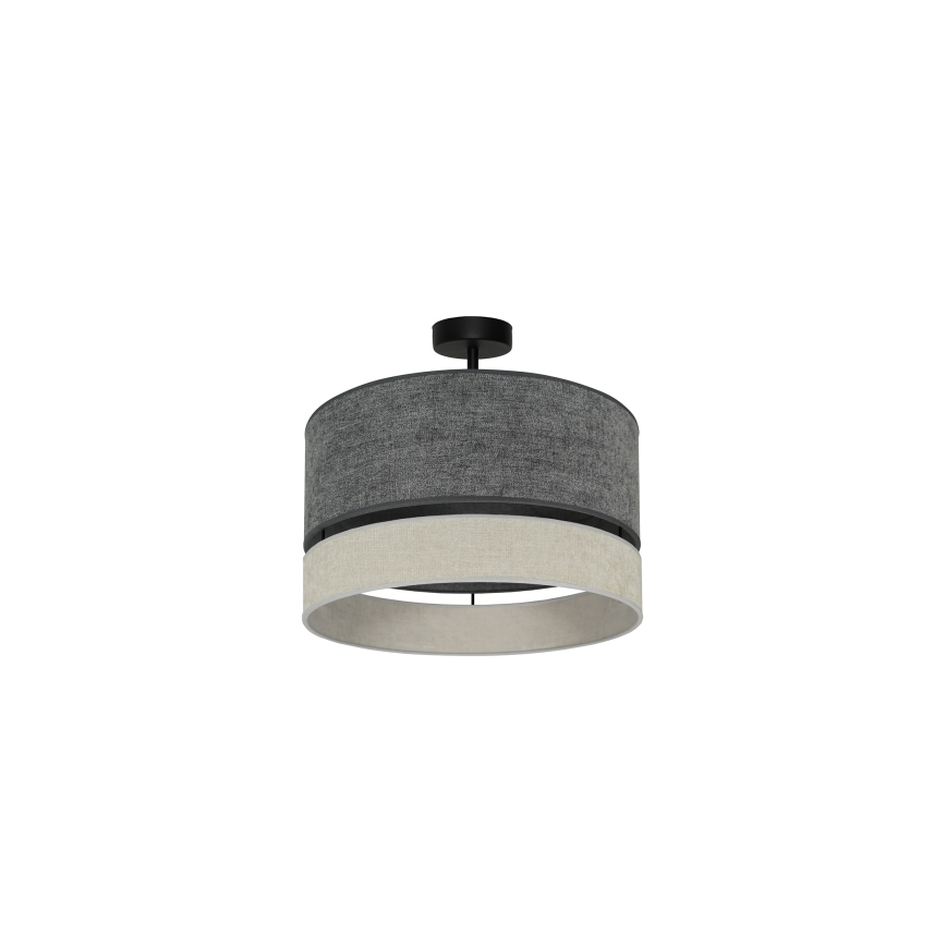 Duolla - Bevestigde hanglamp DOUBLE 1xE27/15W/230V diameter 40 cm grijs