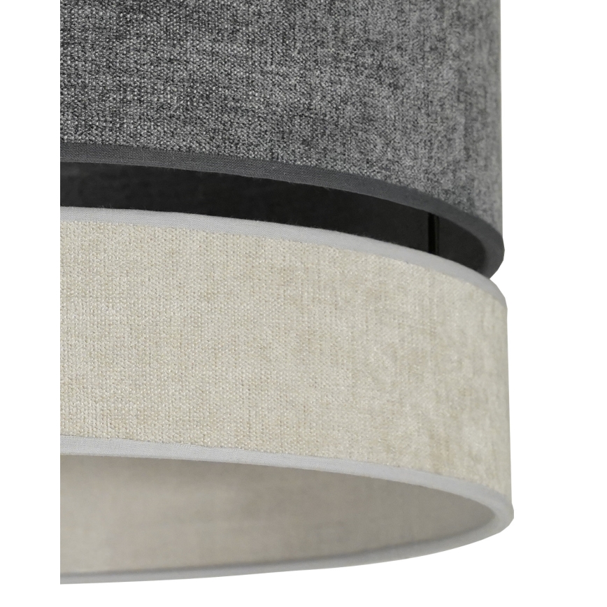 Duolla - Bevestigde hanglamp DOUBLE 1xE27/15W/230V diameter 40 cm grijs