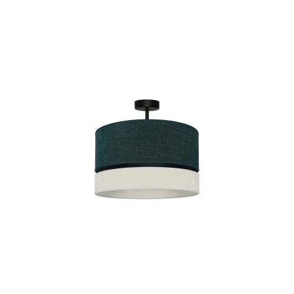 Duolla - Bevestigde hanglamp DOUBLE 1xE27/15W/230V diameter 40 cm groen/grijs