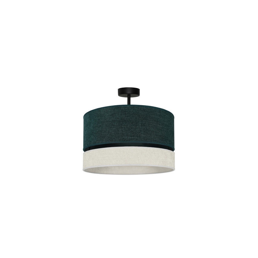 Duolla - Bevestigde hanglamp DOUBLE 1xE27/15W/230V diameter 40 cm groen/grijs