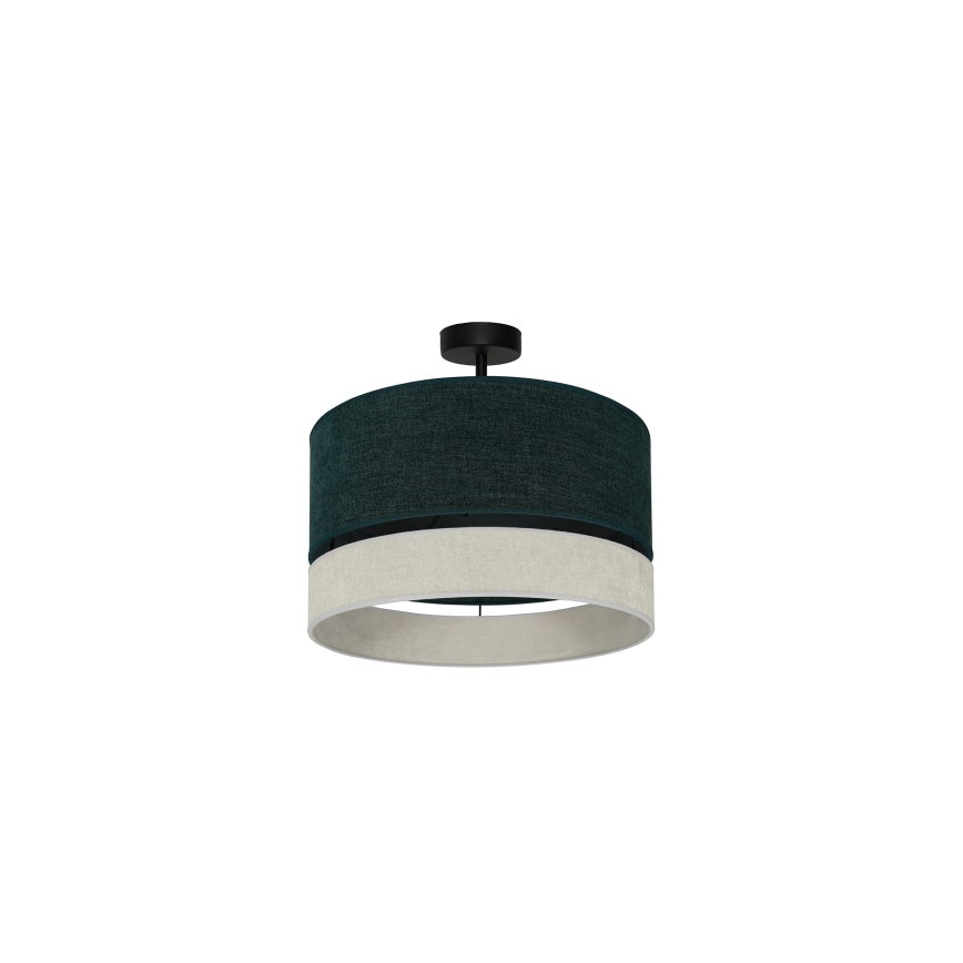 Duolla - Bevestigde hanglamp DOUBLE 1xE27/15W/230V diameter 40 cm groen/grijs