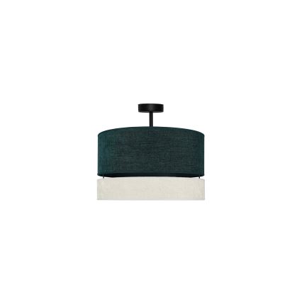 Duolla - Bevestigde hanglamp DOUBLE 1xE27/15W/230V diameter 40 cm groen/grijs
