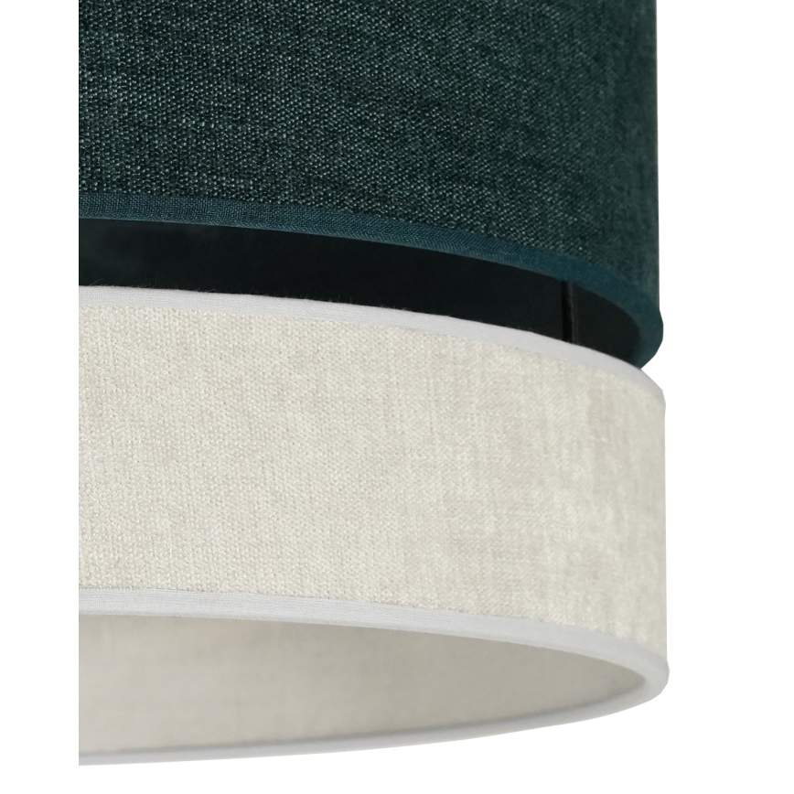 Duolla - Bevestigde hanglamp DOUBLE 1xE27/15W/230V diameter 40 cm groen/grijs