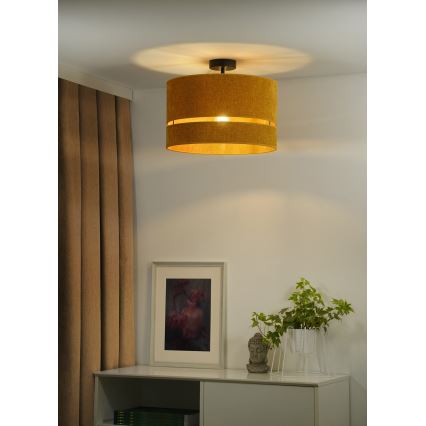 Duolla - Bevestigde hanglamp DOUBLE 1xE27/15W/230V diameter 40 cm oranje