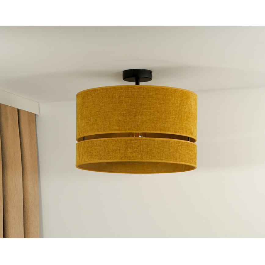 Duolla - Bevestigde hanglamp DOUBLE 1xE27/15W/230V diameter 40 cm oranje