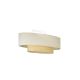 Duolla - Bevestigde hanglamp DOUBLE OVAL NATURE 2xE27/15W/230V crème/beige