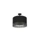 Duolla - Bevestigde hanglamp DOUBLE RATTAN 1xE27/15W/230V zwart
