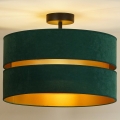 Duolla - Bevestigde hanglamp DUO 1xE27/15W/230V diameter 40 cm groen/goud