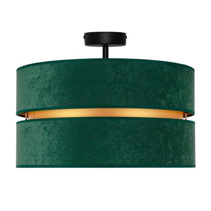Duolla - Bevestigde hanglamp DUO 1xE27/15W/230V diameter 40 cm groen/goud