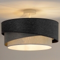Duolla - Bevestigde hanglamp KOBO 1xE27/15W/230V diameter 45 cm grijs/wit