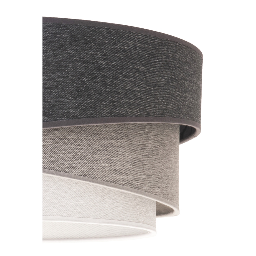 Duolla - Bevestigde hanglamp KOBO 1xE27/15W/230V diameter 45 cm grijs/wit