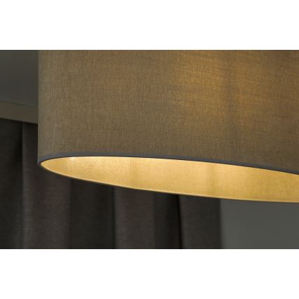 Duolla - Bevestigde hanglamp OVAL 2xE27/15W/230V grijs