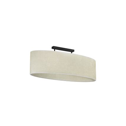 Duolla - Bevestigde hanglamp OVAL 2xE27/15W/230V grijs