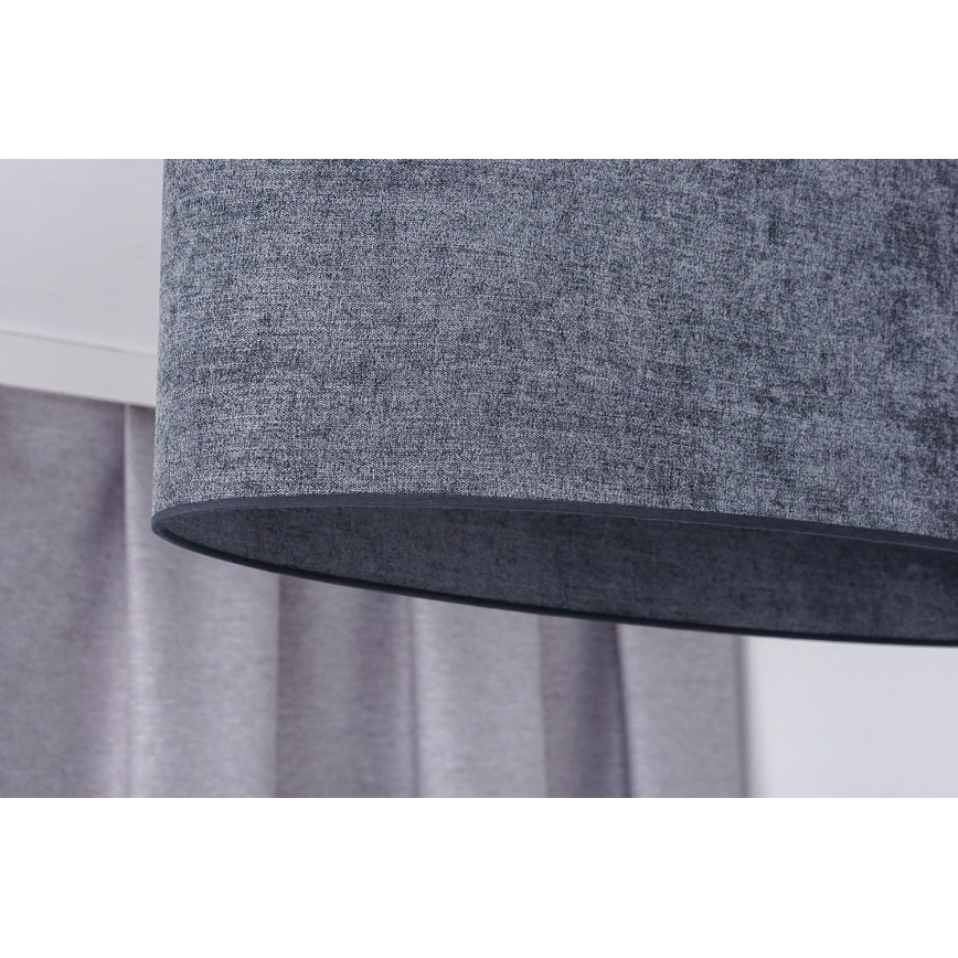 Duolla - Bevestigde hanglamp OVAL 2xE27/15W/230V grijs
