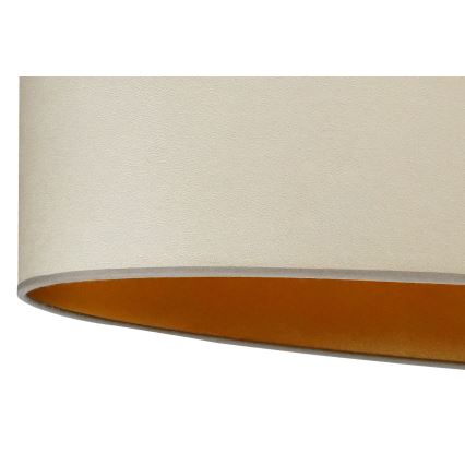 Duolla - Bevestigde hanglamp OVAL VEGAN 1xE27/15W/230V beige