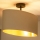 Duolla - Bevestigde hanglamp OVAL VEGAN 1xE27/15W/230V crème