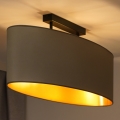 Duolla - Bevestigde hanglamp OVAL VEGAN 2xE27/15W/230V beige