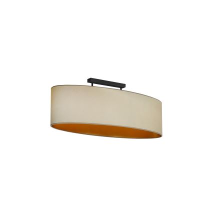 Duolla - Bevestigde hanglamp OVAL VEGAN 2xE27/15W/230V beige