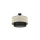 Duolla - Bevestigde hanglamp RATTAN YUTE 1xE27/15W/230V grijs/zwart