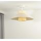 Duolla - Bevestigde hanglamp RIO RATTAN 1xE27/15W/230V beige/rotan