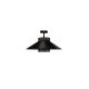 Duolla - Bevestigde hanglamp RIO RATTAN 1xE27/15W/230V zwart/goud