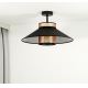 Duolla - Bevestigde hanglamp RIO SHINY 1xE27/15W/230V zwart/koper