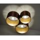 Duolla - Bevestigde hanglamp ROLLER TRIO SHINY 3xE27/15W/230V koper/goud