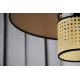 Duolla - Bevestigde hanglamp TOKYO RATTAN 1xE27/15W/230V goud/rotan