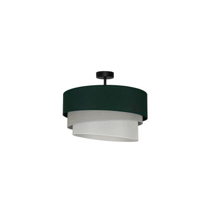 Duolla - Bevestigde hanglamp TRIO 1xE27/15W/230V diameter 45 cm groen/grijs/wit