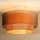 Duolla - Bevestigde hanglamp WOOD BOHO 1xE27/15W/230V diameter 45 cm koper/beige