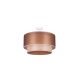 Duolla - Bevestigde hanglamp WOOD BOHO 1xE27/15W/230V koper/beige