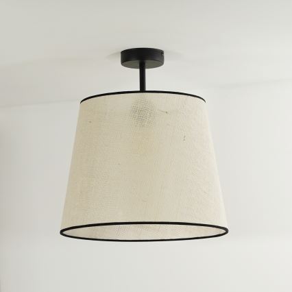 Duolla - Bevestigde hanglamp YUTE 1xE27/15W/230V diameter 38 cm grijs/zwart