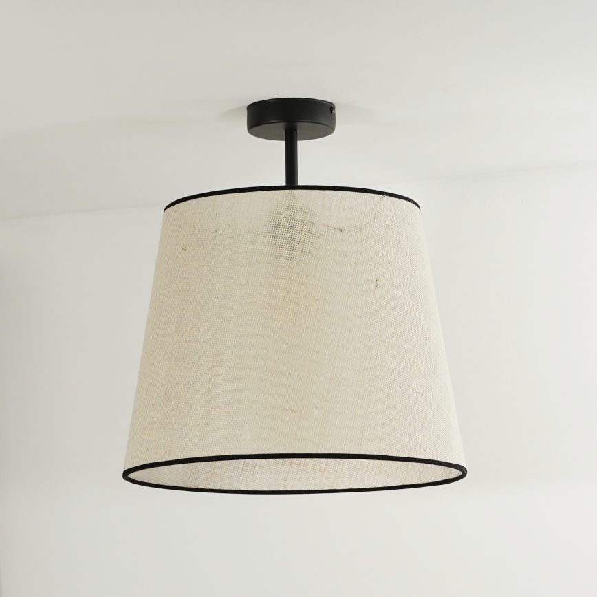 Duolla - Bevestigde hanglamp YUTE 1xE27/15W/230V diameter 38 cm grijs/zwart