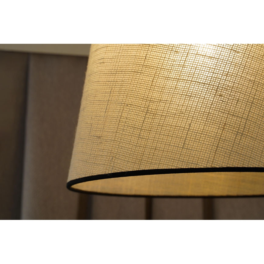 Duolla - Bevestigde hanglamp YUTE 1xE27/15W/230V diameter 38 cm grijs/zwart